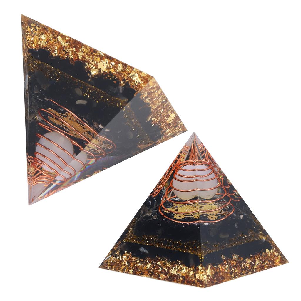 Piramidă Orgonică Decorativă Echilibrare Energie Piatră de Putere Ornament Piramidă pentru Yoga Meditație Dormitor