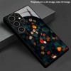 Fall Leaf Layered Shadow Pattern 2D Phone Case for Samsung S26 S25 S24 S23 S22 S21 S20 A55 A54 Tempered Glass Protective Cover