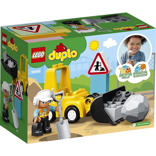 LEGO Duplo Trator de Esteiras 10930, um presente de blocos de construção para crianças pequenas e bebês, perfeito para construir uma cidade, para meninos e meninas a partir de 2 anos.