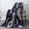 White Feather Blanket Aesthetic Soft Warm Throw Blanket Nap Blanket For Couch Sofa Office Bed Camping Travel Multipurpose Gift Blanket For All Season