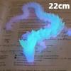 22cm Luminous 3D Printed Dragon Articulated Joints Glow In Dark, Blue White Desktop Night Light Home Decor Kids Gift Bedroom Orn