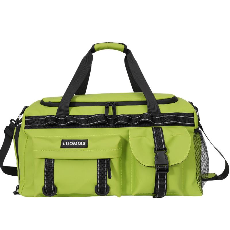 

New outdoor sports fitness storage bag waterproof large-capacity business travel bag with shoe compartment luggage boarding accommodation зелений
