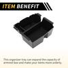 REPAIROCK Center Console Organizer Tray Armrest Storage Box Insert Tray Plastic Black for Jeep Wrangler JL JLU 2018-2022
