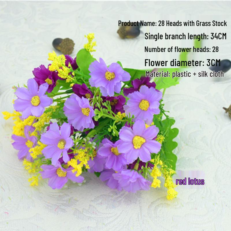 Fiori di Gigli Artificiali in Seta a Stelo Singolo per Decorazione Soggiorno o Tavola da Pranzo