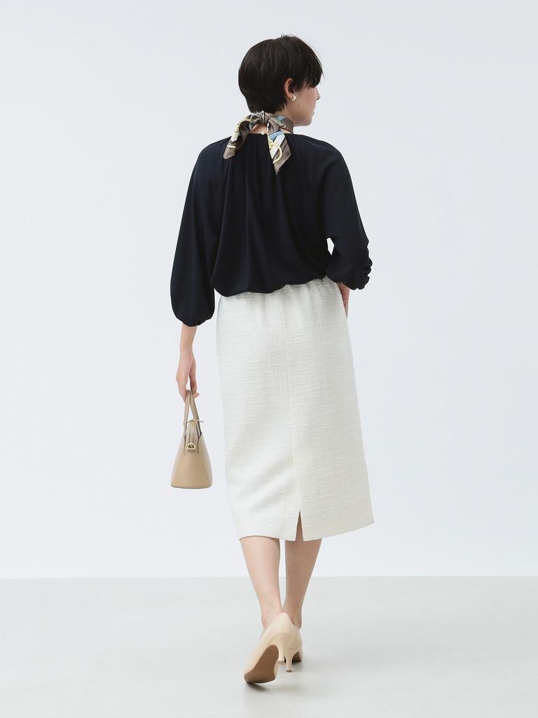 B:MING LIFE STORE by BEAMS Women's Navy Tricot Balloon Pullover (Sizes S-M)