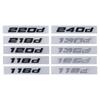 ABZ1 Chrome Glossy Black ABS 116d 118d 120d 125d 130d 218d 220d 230d 240d Emblem For E87 F20 E81 F22 Car Trunk Rear Logo Sticker