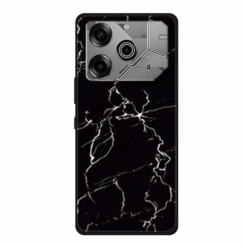 For Tecno Pova 6 Pro Case Marble TPU Silicone Soft Back Cover Phone Cases for Tecno Pova6Pro 5G LI9 Protector Mica Painted Coque