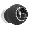 5 Speed Gear Shift Knob Genuine Leather Shifter Stick with Adapter Screw Hex Wrench Universal