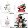 Charming Wooden Christmas Ornament Garden Decor Featuring Adorable Reindeer Design