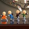 4Pcs/set New Chinese Zen Four No Small Monk Home Ornaments Small Novice Doll Office Desktop Knickknacks