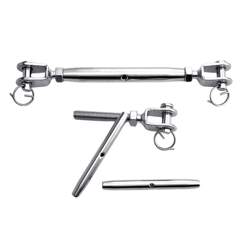 Heavy Duty Turnbuckles 304 Stainless Steel Closed Body Turnbuckles Long Last Performances for Professional Projects