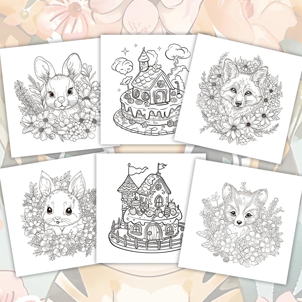 1 Stück, Malbuch für Jugendliche, 30 Blatt verschiedene Muster 8,3x8,3'' 100gsm, ist ein Valentinstags-Oster-Feiertagsgeschenk