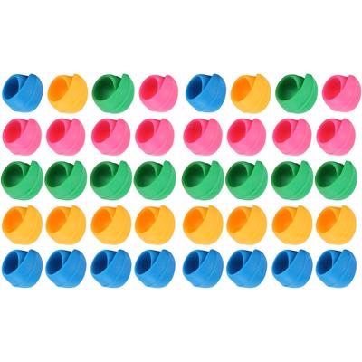 40 pièces Porte-bobines colorés Clips pour bobines en silicone Économiseurs de bobines de fil Machines à broder
