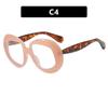  Vintage Round Spectacle Frame Women Luxury Oval Anti Blue Light Glasses Frame Retro Fashion Men Sunglasses