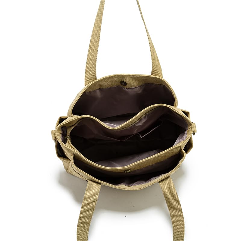 Geantă Tote Mare Multifuncțională Pânză Ușoară Mare pentru Femei și de Umăr Crossbody Pânză Tote Umăr Școală [Yocipa] Geantă, Geantă, Poșetă, Capacitate,