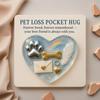 Hond Pocket Hug Gedenkkaart, 2D Hart Souvenir, Inspirerend Knuffel Token, Troostcadeau voor Huisdierliefhebbers, Herinnering voor Geliefde Hond