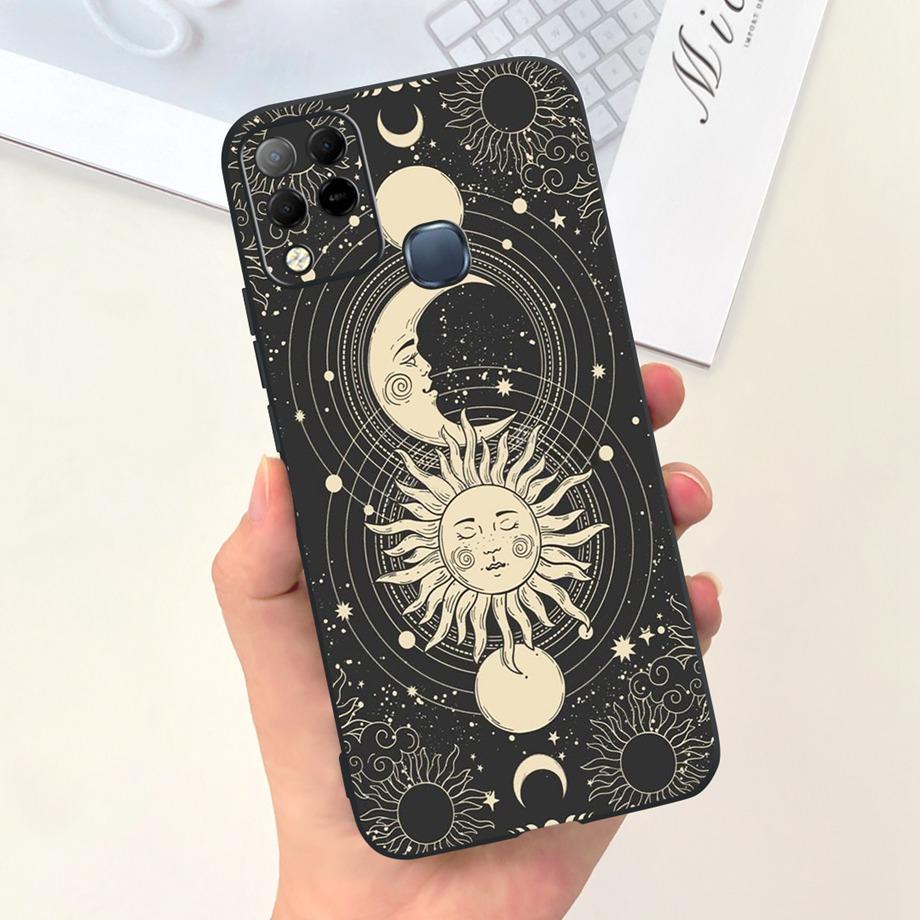 Für Infinix X689F X689 Hülle Infinix Hot 11 G37 Hot 10S NFC 10T Coque Funda Weiches Silikon Kamera Geschützt Schwarze Katze Weltraummann