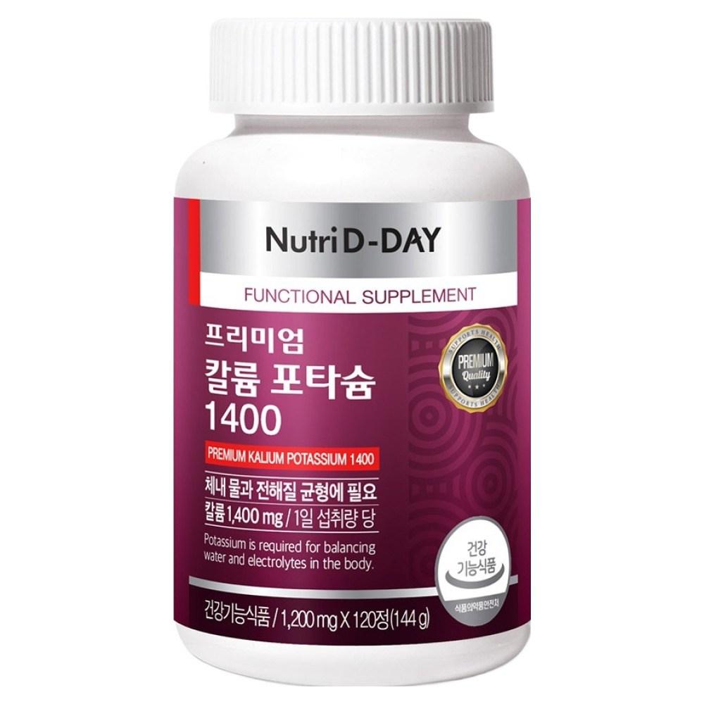 NutriDDay Premium Potassium 1400 120 Tablets 1 pcs