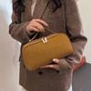 Simple Solid Color PU Leather Women Makeup Bags Fashi Portable Large Capacity Travel Storage Bag New Waterproof Toiletry Bags