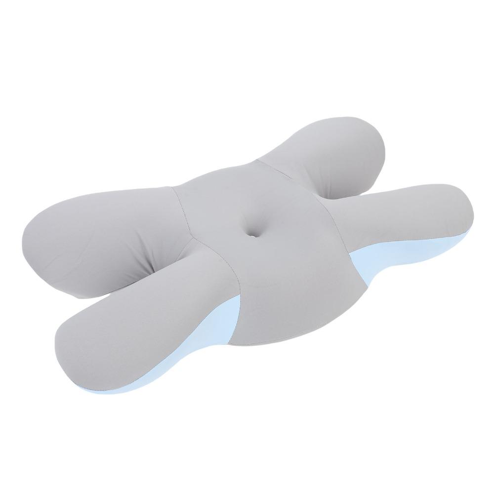 63x34x9cm Side Sleeper Pillow Blue Bed Pillow Ergonomic Neck Support Pillow for Back Sleepers