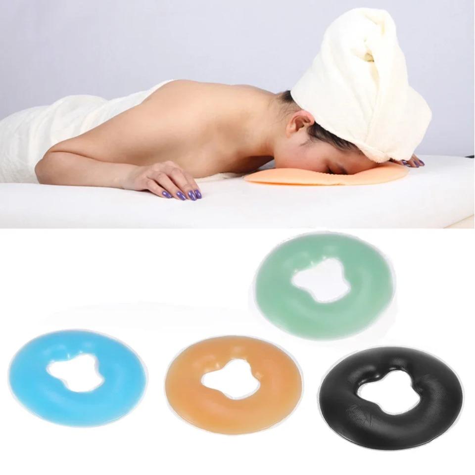 Silicone Face Pillow SPA Beauty Pad Neck Support for Beauty Salon Message SPA Headrest Cushion Cradle Nursing Cushion Pad