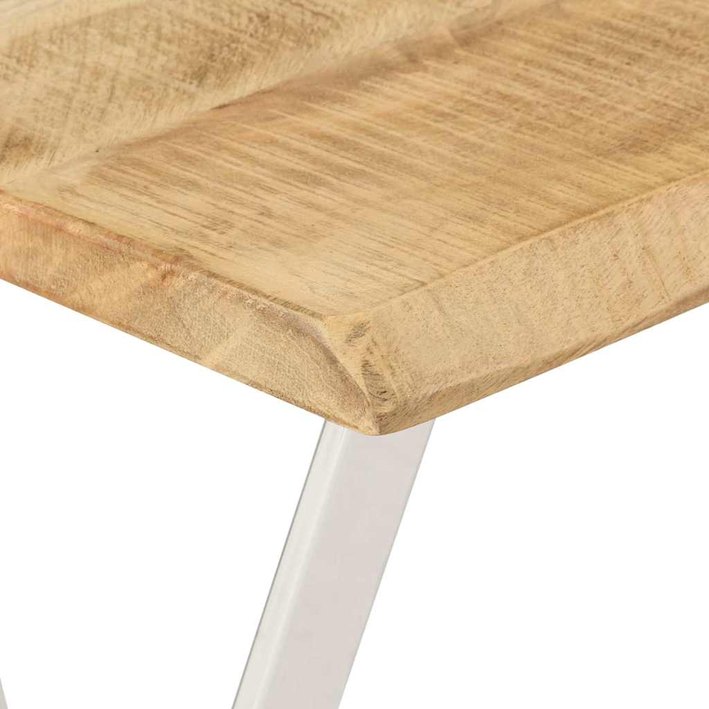 Console Table with Live Edge 105 x 33 x 76 cm Solid Mango Wood