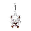 S925 Silver Cute Panda Bear Penguin Beaded Pendant Bracelet Handmade Jewelry Gift for Women Girls