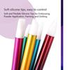 5Pcs Dual Heads Gradient Dotting Pen Brush with Silicone Rhinestones Gem Picker Crystal Picking Manicure Nail Art Tools