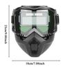 Maschera Speciale per Saldatura e Taglio Anti-Riflesso Radiazioni Anti-Polvere Anti-Appannamento Casco per Saldatura Auto-Oscurante
