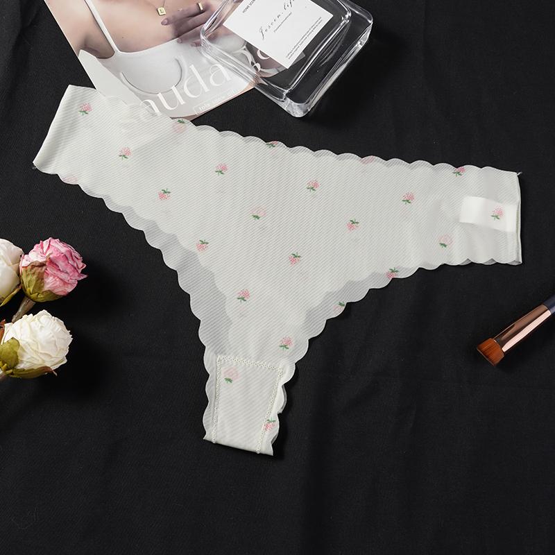 

Бесшовные трусики Ice Silk Mask для женщин, сексуальные персиковые трусики с эффектом клубники и бедрами, быстросохнущие, телесного цвета, женские стринги S зелёный