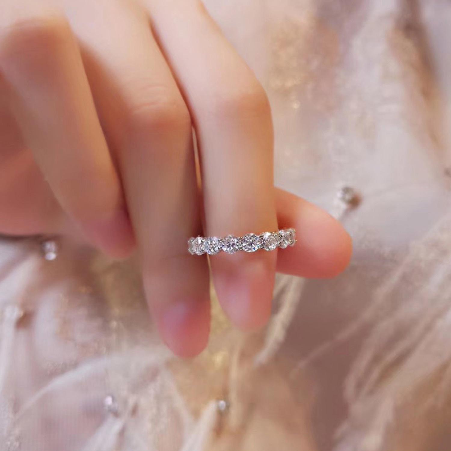 

Модное кольцо на указательный палец с индивидуальным темпераментом: Серебро 925 пробы, Позолоченная женская нишевая дизайнерская бижутерия US Size 9