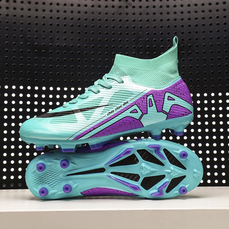 New football shoes Competition grade football shoes Men's high-top spikes Student training shoes Football game sports shoes