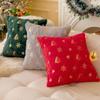 Christmas Tree Christmas Plush Pillowcase Snowflake Cushion Cover  Living Room/Office
