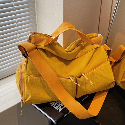 Large-capacity Lightweight Multi-pocket Tote Bag Women's 2025 Summer New Outdoor Travel Sports-style One-shoulder Crossbody Bag
