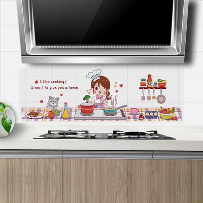 ZY3004 autocollants pour fumées de cuisine résistance aux hautes températures autocollants imperméables et résistants à l'huile hotte cuisinière autocollants muraux décoratifs auto-adhésifs