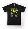 Vintage Nirvana 100% Cotton T-shirt Mens Tees Top Smiley Face Size Small Alstyle