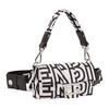 FENDI Baguette FF Two-Tone Calfskin Tote Bag Phone Case Waist Bag Mini Men's Style Black/White