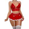 Transparent Lace Lingerie Sexy Underwear Set For Women Patchwork Matching Erotic Outfits Cosplay Costume