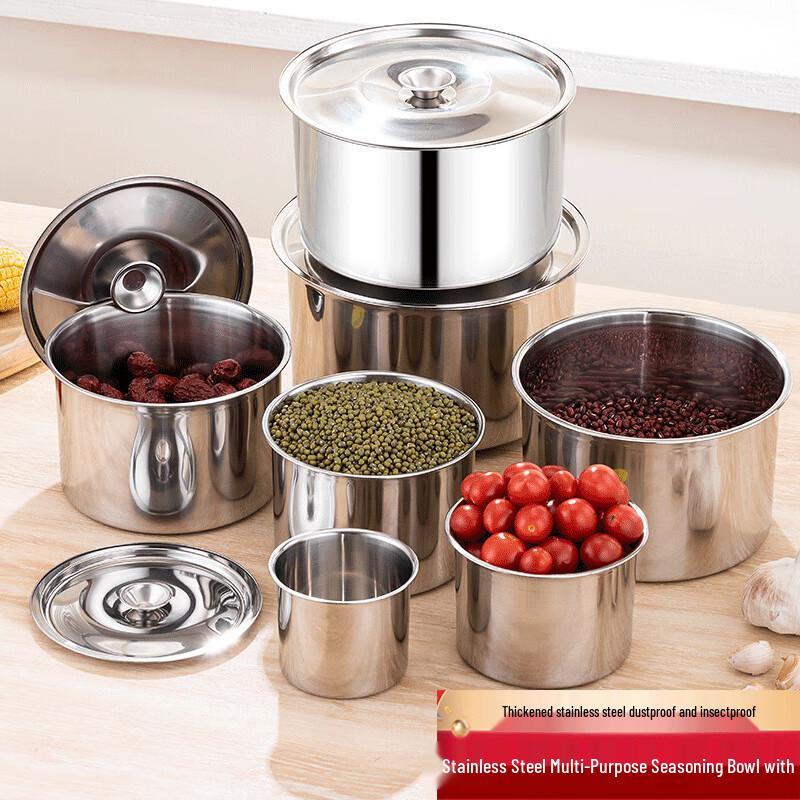 WATU Thickened Stainless Steel Seasoning Jar 12cm