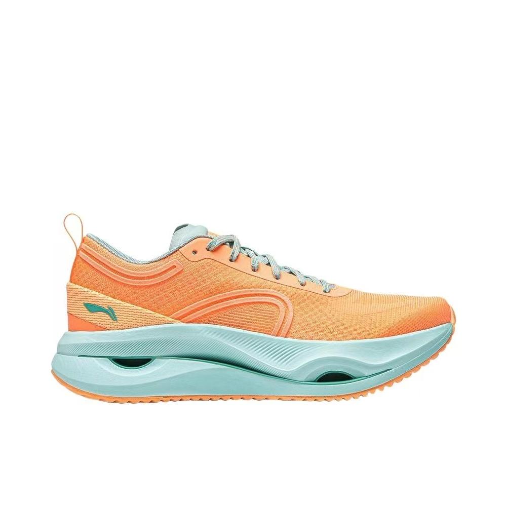 New LiNing Cushioning Wear Resistant Low Top Casual Running Shoes Women's Orange ARHU006-21
