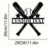 Rustic Metal Football Wall Decal - Custom Name & Helmet Design, Sports Room Decor, Custom Sign, Wall Sculpture