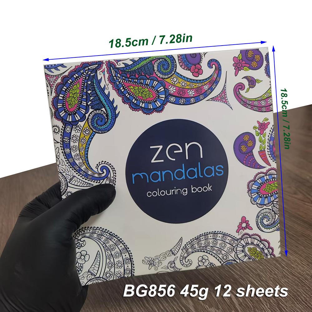 2 Stück Malbuch Lerngeschenke für Kinder 18,5x18,5cm, 12 Blatt, 24 Seiten Für den Geheimen Garten, Für Mandala