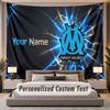 Custom Name Text Tapestry Olympique Marseille FC Personalized Polyester Wall Tapestry For Bedroom And Room