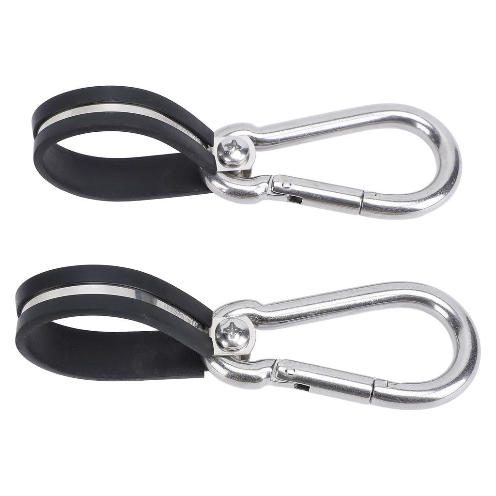 2PCS Airpower Line Clamp Stainless Steel Hanger Bracket Mounting Assembly Cushion Clamps for 3 In 1 Wrap Air Hose Lines