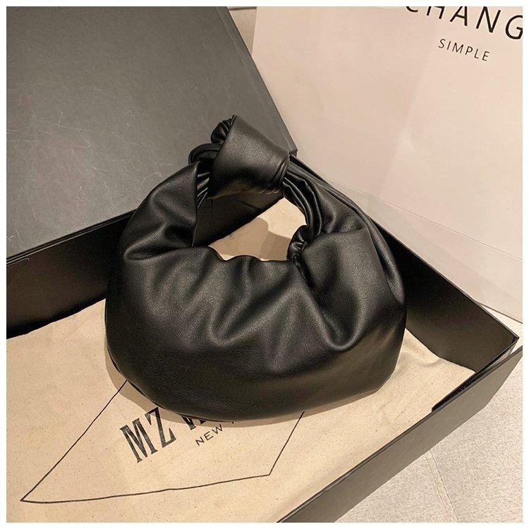 

Проста Плісирована Дівчача Сумка Модна Текстура Однотонна Дівчача Сумка Хмара Корейська Сумка Сотня Пельменів Машинна Строчка PU