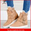 Damen Leder Stiefel Herbst/Winter 2021 Mittelhoch Rund Zehen