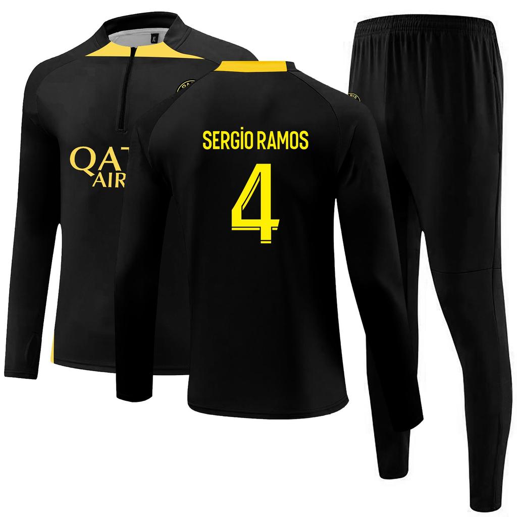 Fußball Trainingsanzug Fußballverein Herren Langarm Sportbekleidung Atmungsaktiv Sporttraining Fitness