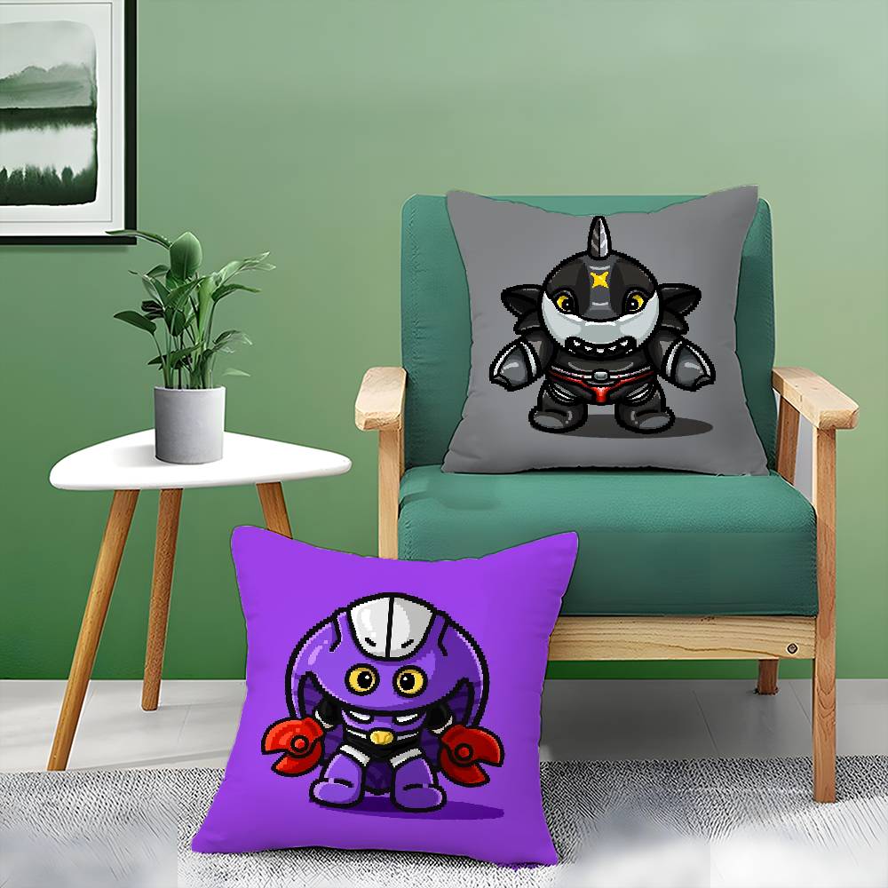 Anime R-Robo Kabutack-MT Cartoon Pillow Case Printed Brushed Fleece Pillow Baby Skin-Touch Eco-Friendly Dye-Sublimat