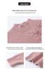 Women's Slimming Half-High Collar Wool Sweater - Thick Warm Winter Base Layer for Middle-Aged Women