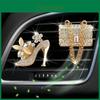 Atemberaubende Kristallschuhtasche für Damen High Heels mit Diamantakzenten Aromatherapie Autoduft